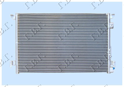 HLADNJAK KLIME 1.6 1.8 2.2i 16V (625x415x16) OPEL VECTRA C 2005-2008 (Z02)