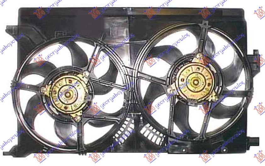 VENTILATOR (DUPLI) KOMPLET (BENZIN/DIZEL) OPEL VECTRA C 2005-2008 (Z02)