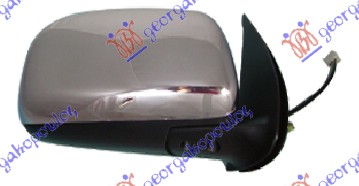 RETROVIZOR ELEKTRICNI HROM (KONVEKSNO STAKLO) TOYOTA HI-LUX 2WD/4WD 2005-2009 (N1/N2/N3)