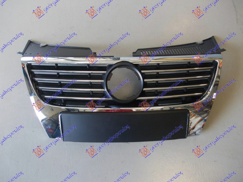 PVC MASKA (HROM/CRNA MREZA) (OTVOR ZA ZNAK 150mm) VW PASSAT 2005-2011 (3C2/3C5)