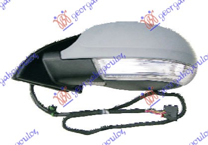 RETROVIZOR ELEKTRICNI SA GREJACEM PM (ELEKTRO-SKLOPIV) (MIGAVAC) (SVETLO) (A KVALITET) (ASFERICNO STAKLO) VW PASSAT 2005-2011 (3C2/3C5)