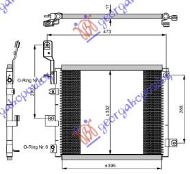 HLADNJAK KLIME 1.1cc 12V (41x340) HYUNDAI ATOS PRIME 2003-2007 (MX)