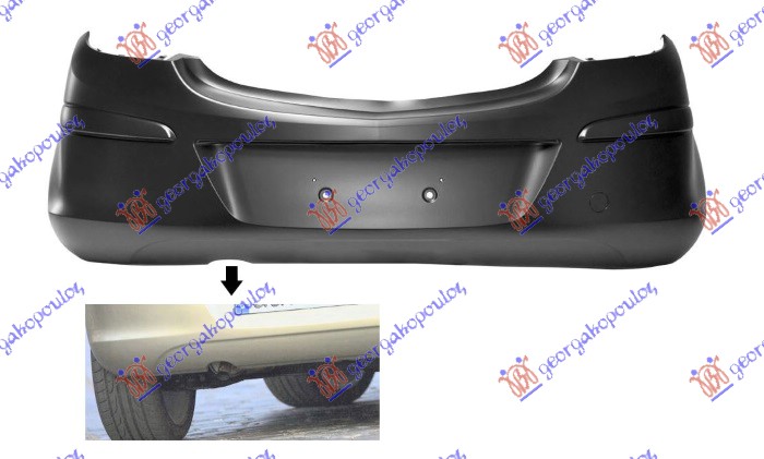 ZADNJI BRANIK 5 VRATA OPEL CORSA D 2006-2015 (S07)