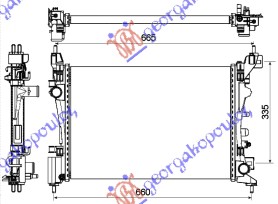 HLADNJAK MOTORA BENZIN (+/-AC) (54x37.8x2.4) OPEL CORSA D 2006-2015 (S07)