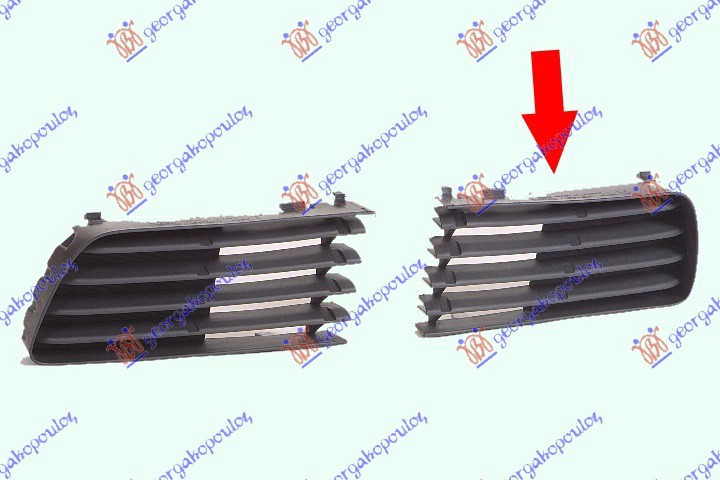 RESETKA PREDNJEG BRANIKA (BEZ MAGLENKE) TOYOTA PRIUS 2004-2009 (W2)