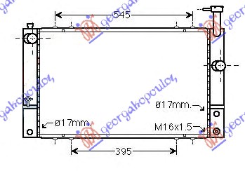 HLADNJAK MOTORA 1.5 HIBRID (600x350x16) (KOYO) TOYOTA PRIUS 2004-2009 (W2)