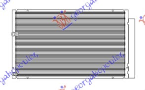 HLADNJAK KLIME 1.5 HIBRID (600x350x16) TOYOTA PRIUS 2004-2009 (W2)