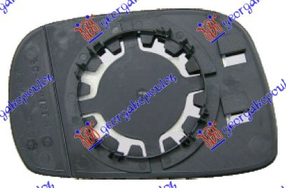 STAKLO RETROVIZORA (KONVEKSNO) OPEL AGILA 1999-2008 (H00)