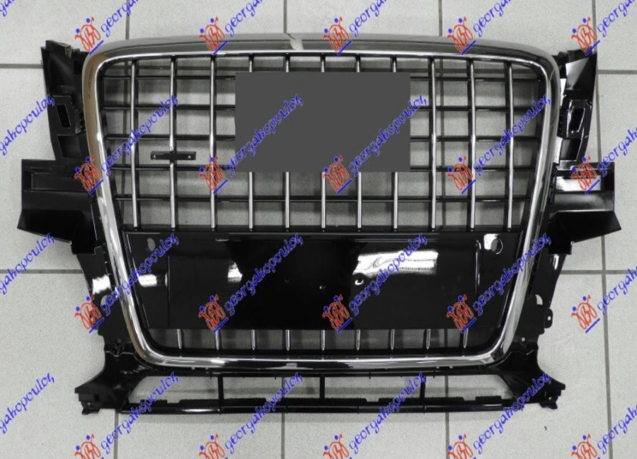 PVC MASKA SVETLO CRNA (HROM LAJSNE) (HROM OKVIR) (DRZAC TABLICE) (S-LINE) AUDI Q5 2008-2012 (8RB)