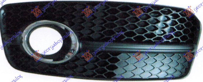RESETKA PREDNJEG BRANIKA (SA MAGLENKOM) (HROM OKVIR) (S-LINE) AUDI Q5 2008-2012 (8RB)