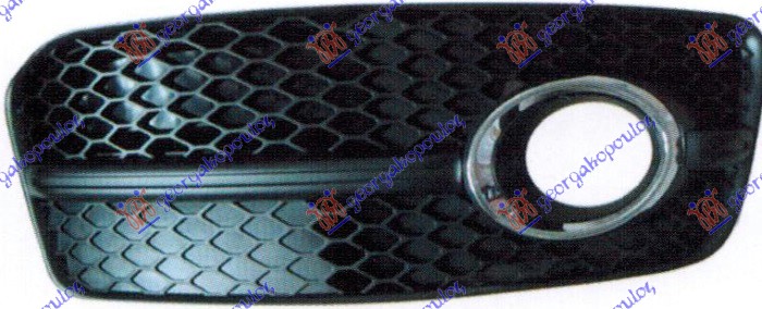 RESETKA PREDNJEG BRANIKA (SA MAGLENKOM) (HROM OKVIR) (S-LINE) AUDI Q5 2008-2012 (8RB)