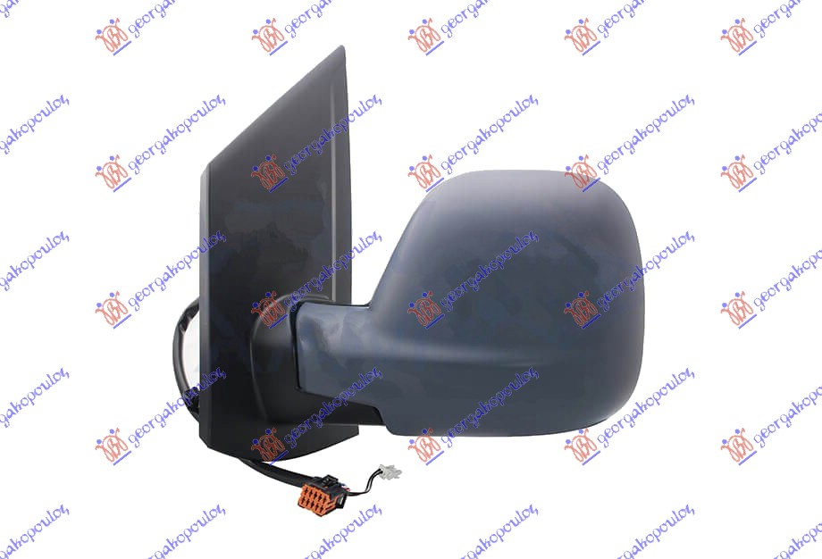 RETROVIZOR ELEKTRICNI SA GREJACEM (5 PIN) (KONVEKSNO STAKLO) PEUGEOT EXPERT/TRAVELLER 2016-2025 (V)