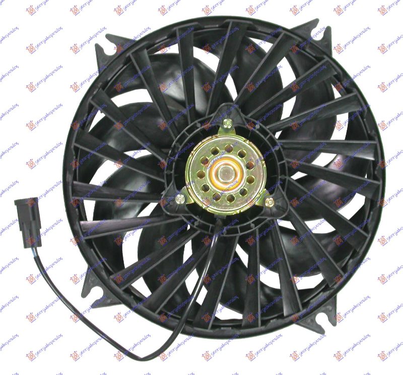 VENTILATOR KOMPLET (BENZIN-DIZEL) (38cm) PEUGEOT EXPERT 2007-2016 (VF3X)