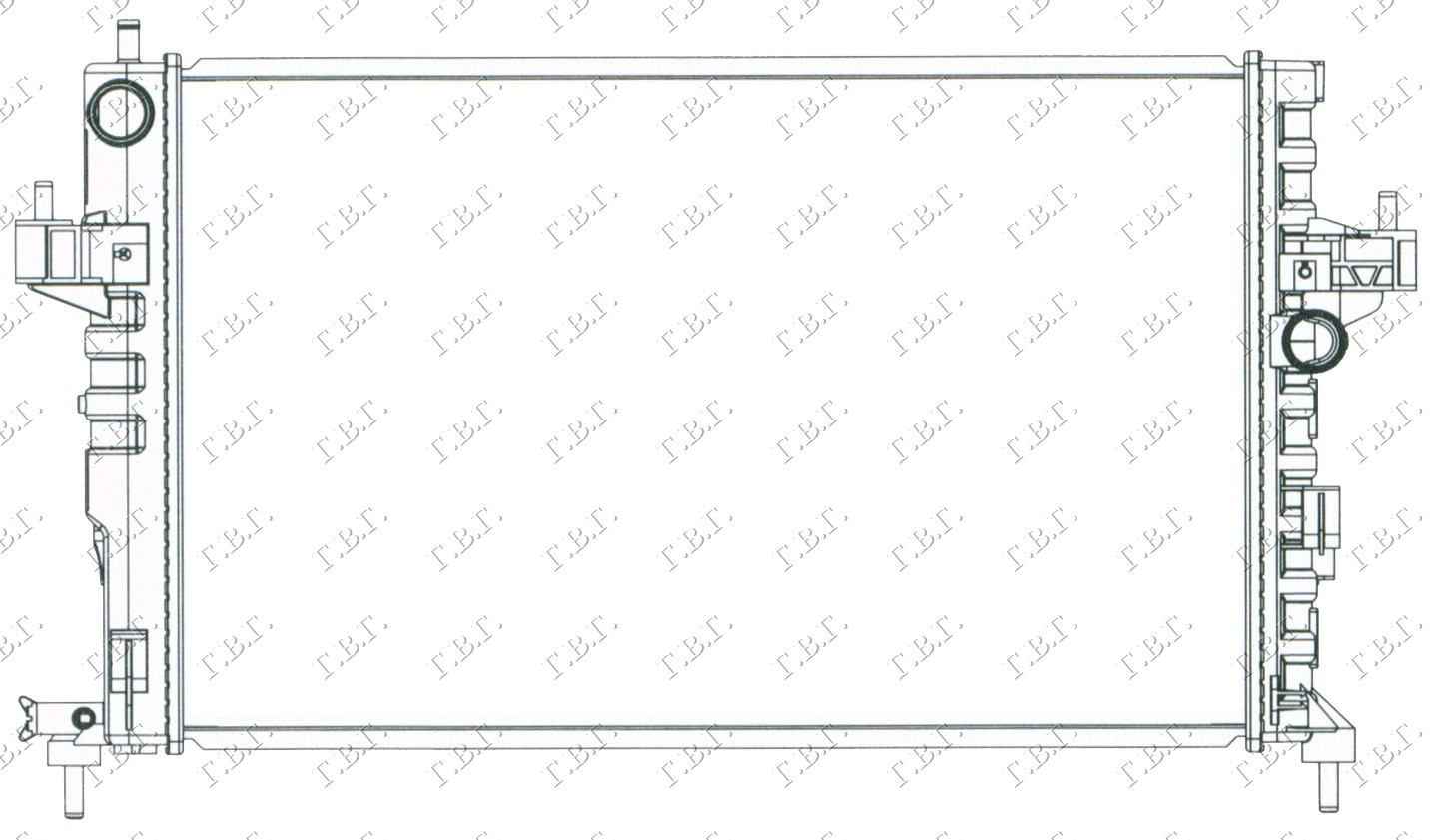 HLADNJAK MOTORA 1.7DI 1.7DTI (60x35) OPEL CORSA C 2000-2006 (X01)