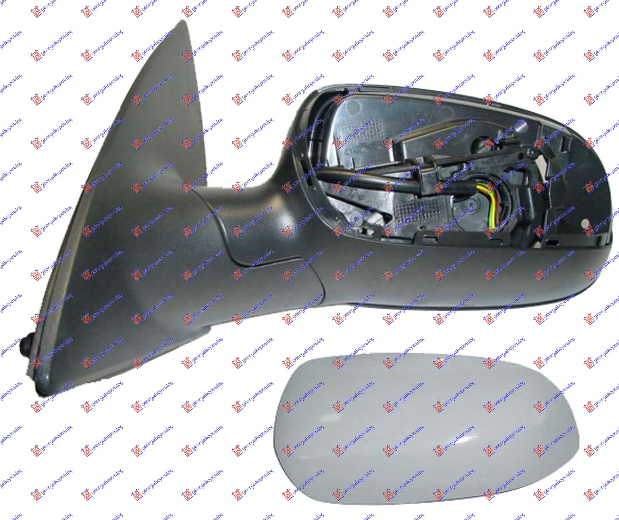 RETROVIZOR ELEKTRICNI SA GREJACEM PM (ASFERICNO STAKLO) OPEL CORSA C 2000-2006 (X01)