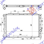 HLADNJAK MOTORA 1.9 JTD 2.4 JTD (58x39.5x24) ALFA ROMEO 156 2003-2005 (932)