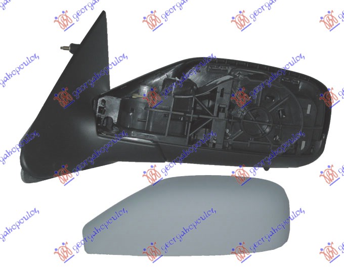 RETROVIZOR ELEKTRICNI SA GREJACEM PM (ELEKTRO-SKLOPIV) (A KVALITET) (ASFERICNO STAKLO) RENAULT LAGUNA 2000-2007 (KG0/KG1)
