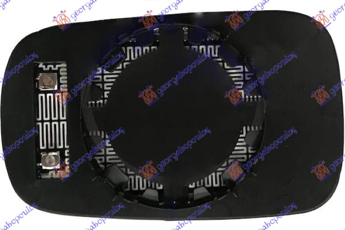 STAKLO RETROVIZORA SA GREJACEM (KONVEKSNO) RENAULT LAGUNA 2000-2007 (KG0/KG1)