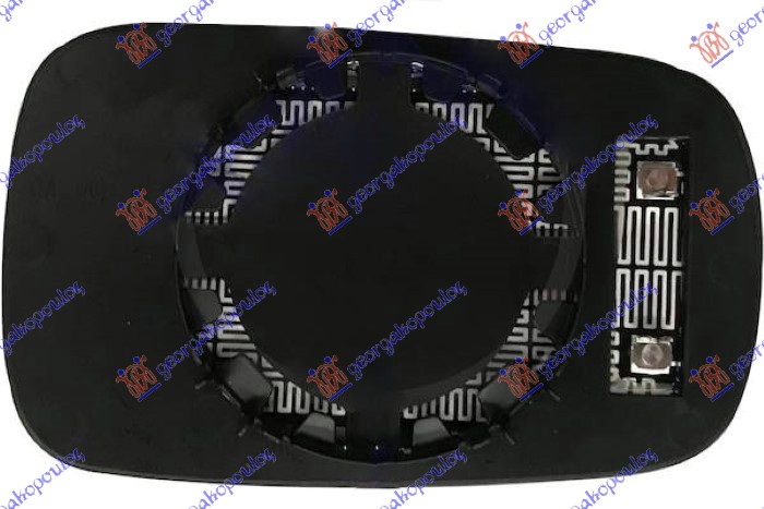 STAKLO RETROVIZORA SA GREJACEM (ASFERICNO) RENAULT LAGUNA 2000-2007 (KG0/KG1)
