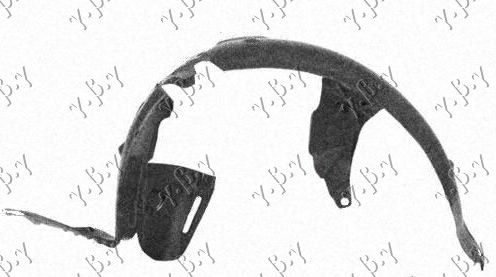 ZADNJE POTKRILO PLASTICNO RENAULT CLIO III 2009-2013 (BR0 1/CR0 1)