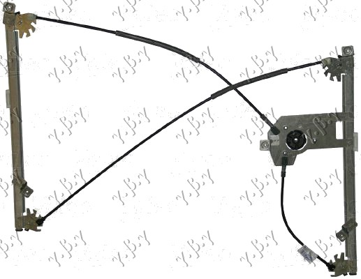 PODIZAC PROZORA ELEKTRICNI (BEZ MOTORA) 3 VRATA (A KVALITET) RENAULT CLIO III 2009-2013 (BR0 1/CR0 1)