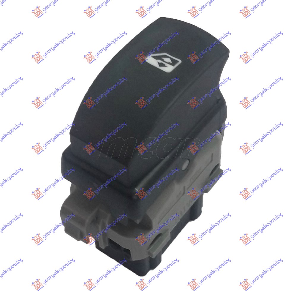 PREKIDAC U PREDNJIM (& ZADNJIM L=D) VRATIMA (1 TASTER) (CRNI KONEKTOR) (6 PIN) RENAULT MODUS 2005-2008 (F/JP0)