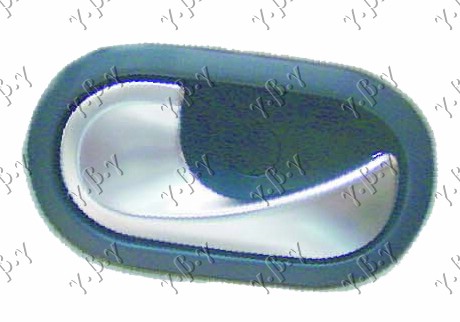 KVAKA PREDNJIH/ZADNJIH VRATA UNUTRASNJA HROM/CRNA RENAULT CLIO III 2009-2013 (BR0 1/CR0 1)