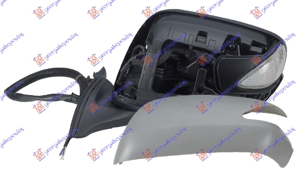 RETROVIZOR ELEKTRICNI PM (MIGAVAC) (A KVALITET) (KONVEKSNO STAKLO) HONDA JAZZ 2008-2011 (GE/GG/GPZA)
