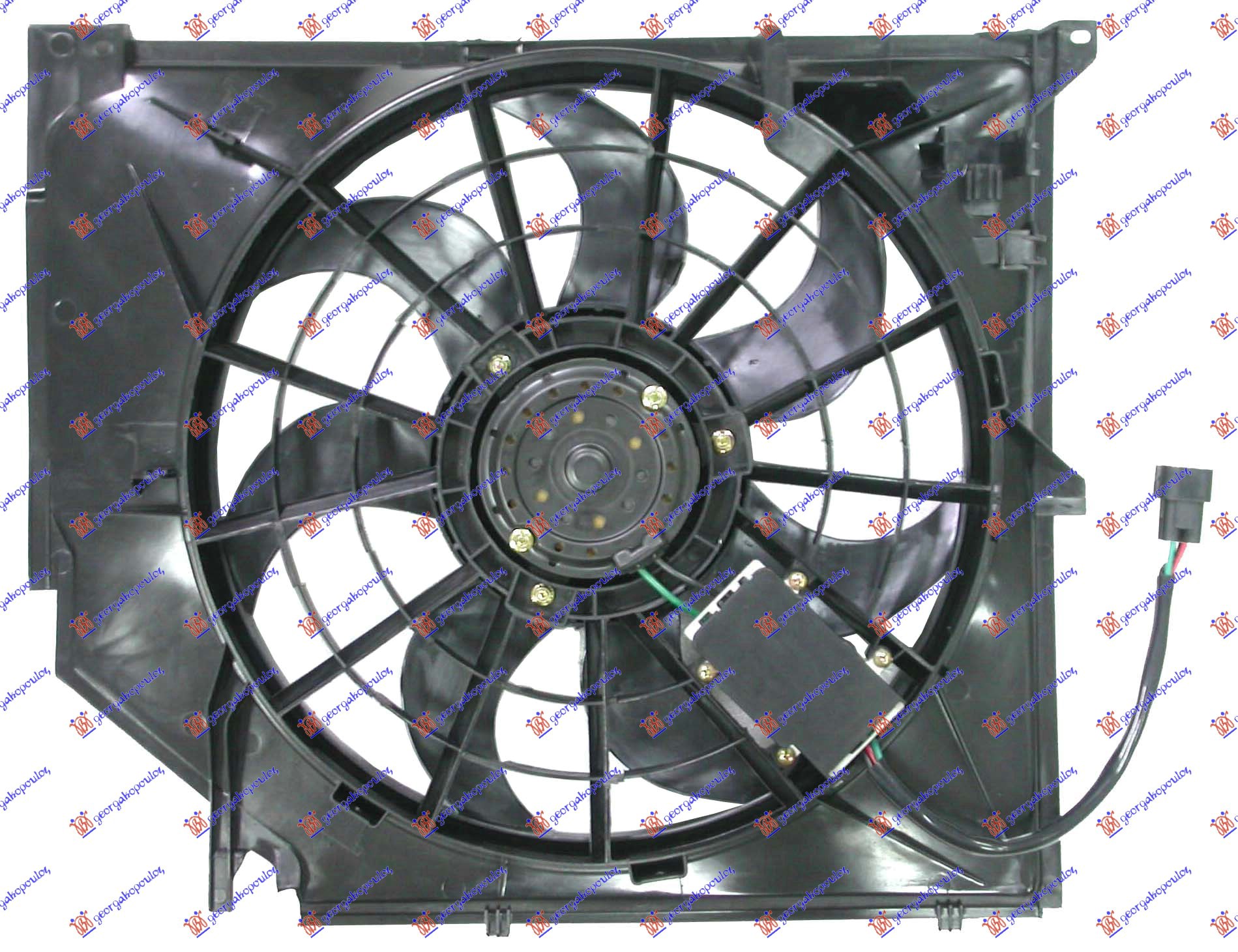 VENTILATOR KOMPLET (BENZIN) (SA KONTROLNOM JEDINICOM) BMW SERIES 3 COUPE/CABRIO 1999-2003 (E46)