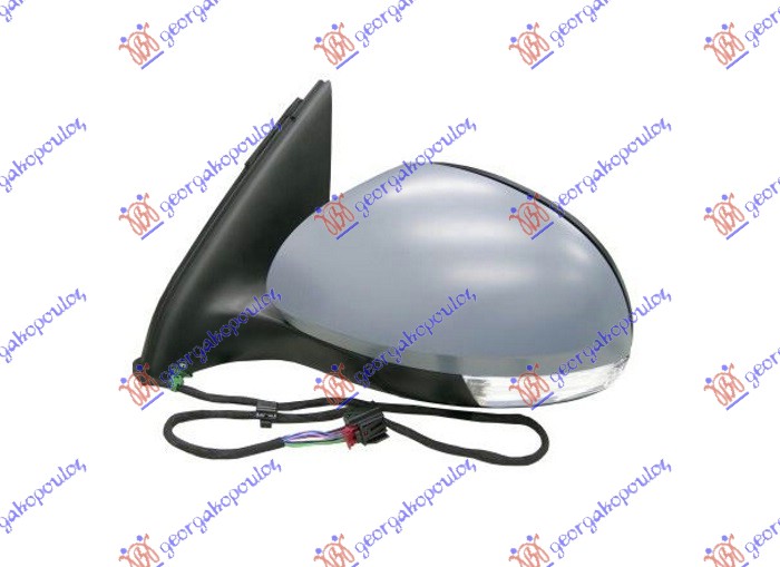 RETROVIZOR ELEKTRICNI SA GREJACEM PM (MIGAVAC) (ASFERICNO STAKLO) VW TIGUAN 2007-2011 (5N)