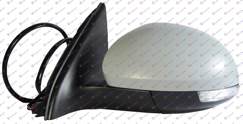RETROVIZOR ELEKTRICNI SA GREJACEM PM (ELEKTRO-SKLOPIV) (MIGAVAC) (SVETLO) (ASFERICNO STAKLO) VW TIGUAN 2007-2011 (5N)