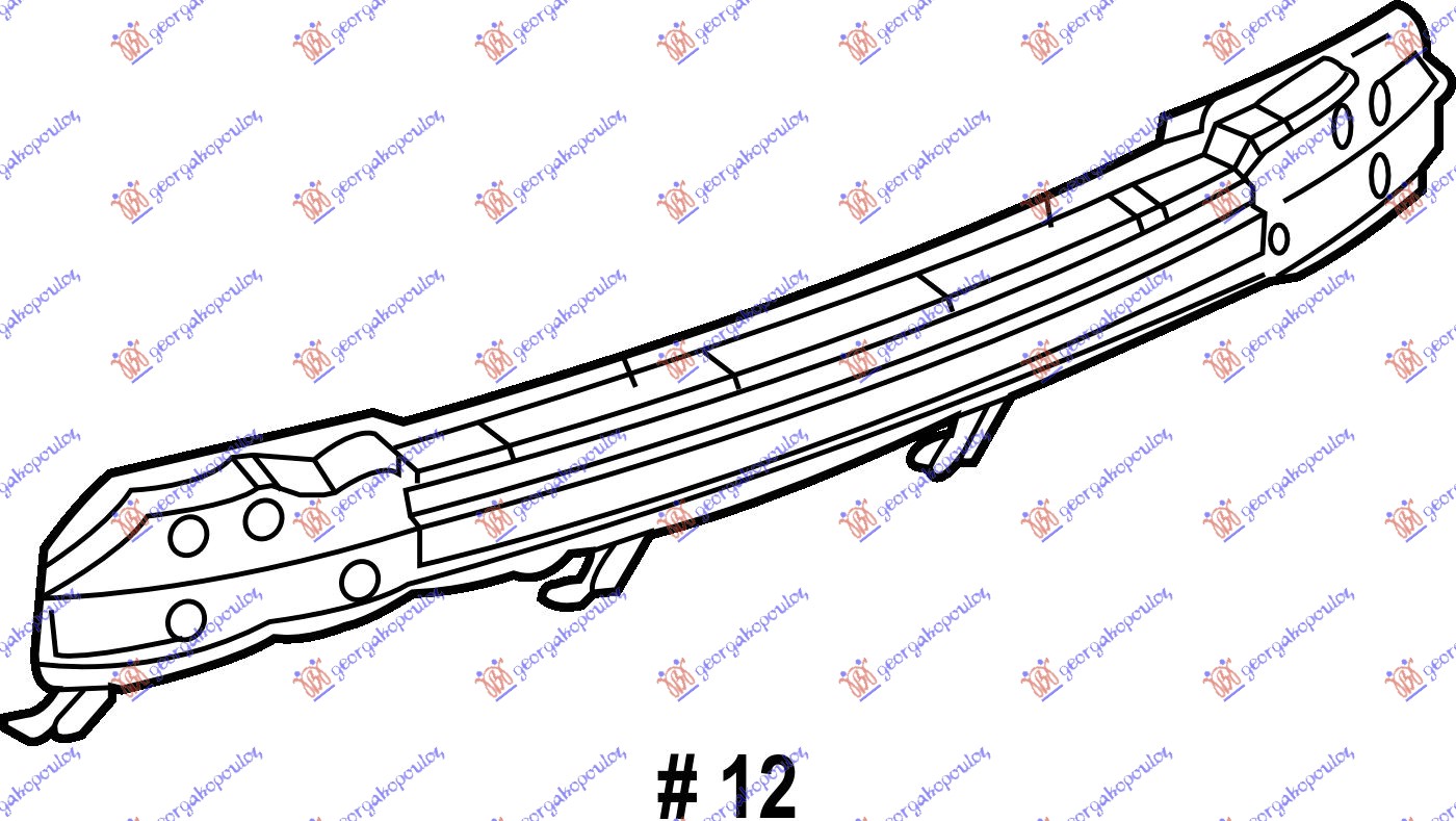 SINA ZADNJEG BRANIKA OPEL ANTARA 2006-2015 (L07)
