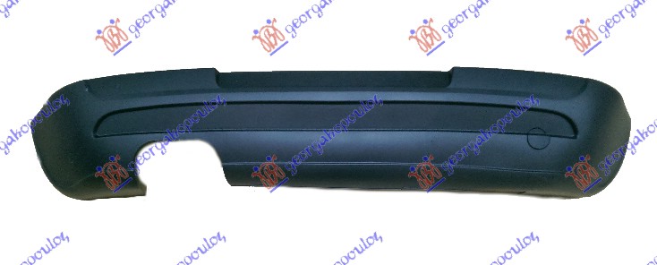 SPOJLER ZADNJEG BRANKA (1 OTVOR ZA 2 CEVI AUSPUHA) (ABT/GTI) VW GOLF 5 2004-2008 (1K1)