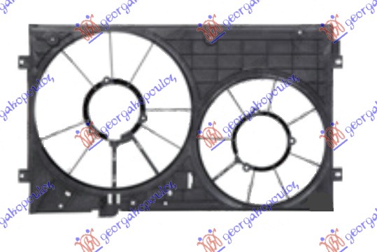 NOSAC DUPLOG VENTILATORA (BENZIN/DIZEL) SKODA YETI 2009-2013 (5L)