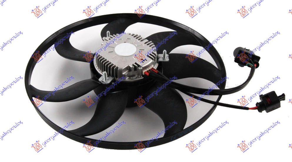 VENTILATOR (MOTOR+ELISA) (BENZIN/DIZEL) (36cm) (300W) SKODA YETI 2009-2013 (5L)