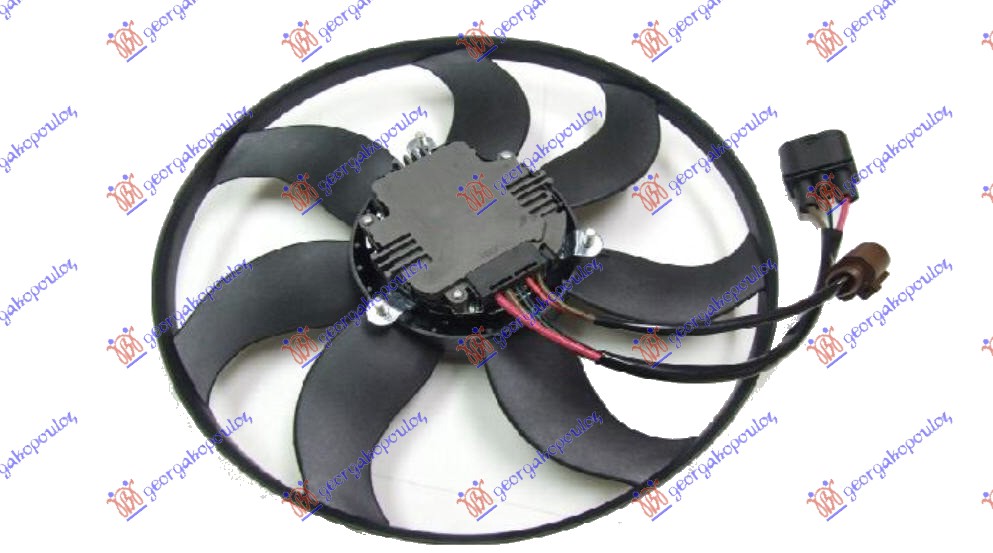 VENTILATOR (MOTOR+ELISA) (BENZIN/DIZEL) (36cm) (220W) VW TIGUAN 2016-2020 (AD1/AX1)