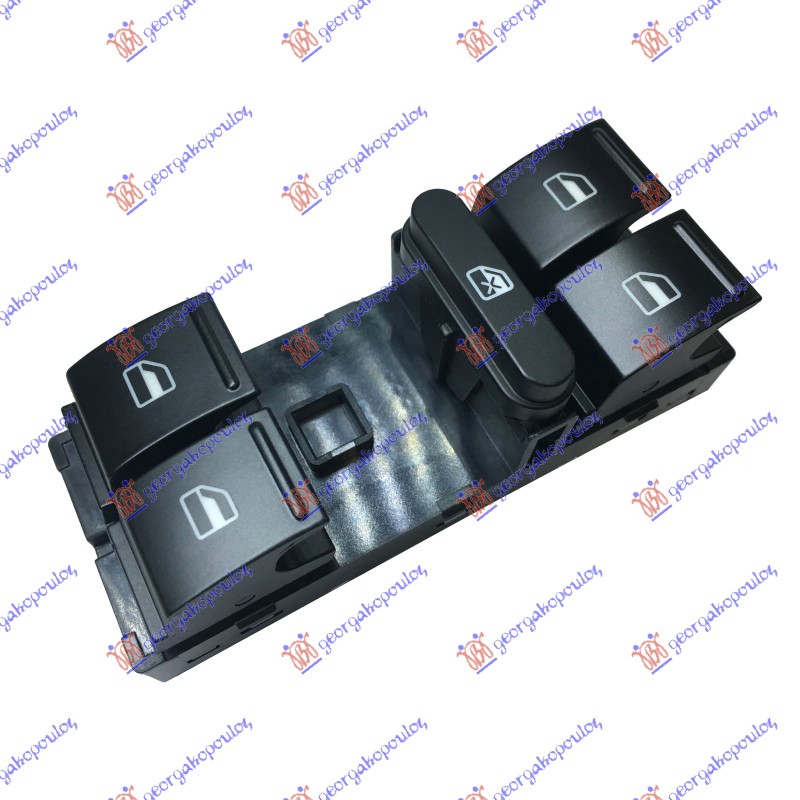 PREKIDAC U PREDNJIM VRATIMA (4 TASTERA) (10 PIN) SKODA ROOMSTER 2010-2015 (5J7)