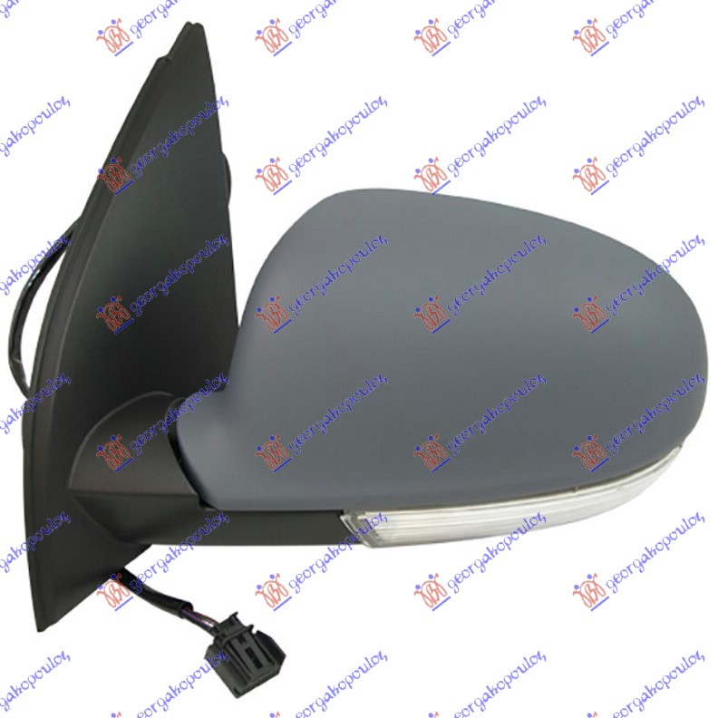 RETROVIZOR ELEKTRICNI SA GREJACEM PM (MIGAVAC) (ASFERICNO STAKLO) VW GOLF 5 2004-2008 (1K1)