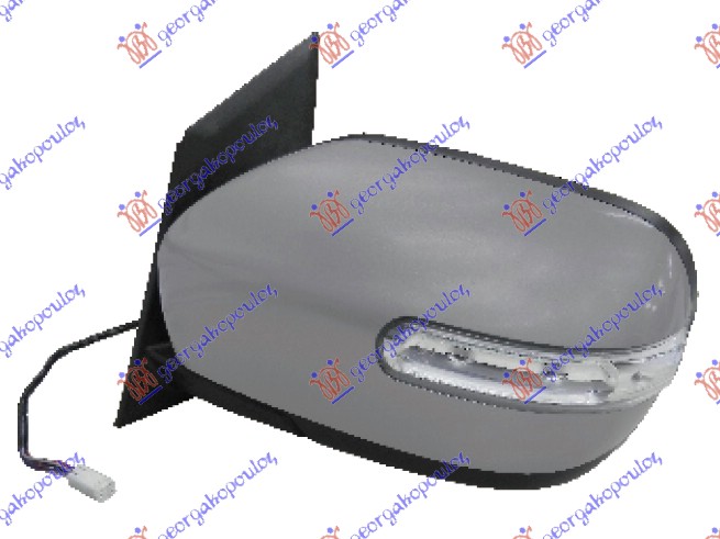 RETROVIZOR ELEKTRICNI SA GREJACEM PM (ELEKTRO-SKLOPIV) (MIGAVAC) MAZDA CX7 2011- (ER)