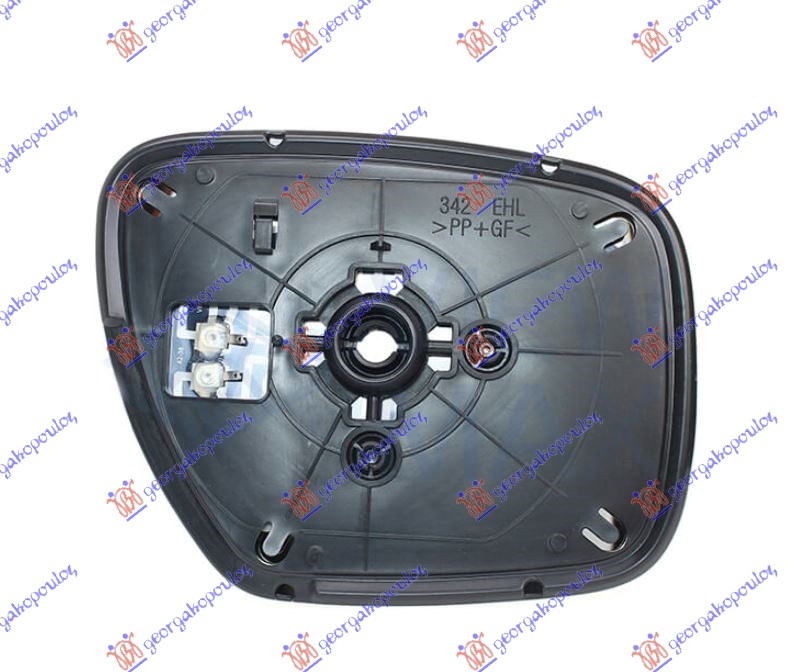 STAKLO RETROVIZORA SA GREJACEM (ASFERICNO) MAZDA CX7 2011- (ER)