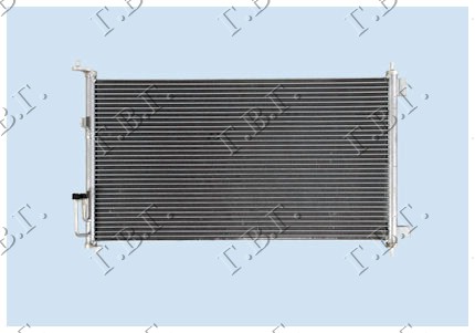 HLADNJAK KLIME BENZIN (65.4x340x16) NISSAN NOTE 2006-2013 (E11/NE11)