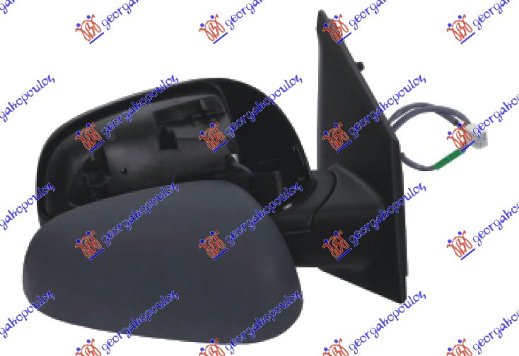 RETROVIZOR ELEKTRICNI SA GREJACEM PM (A KVALITET) (KONVEKSNO STAKLO) NISSAN NOTE 2006-2013 (E11/NE11)