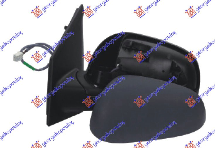 RETROVIZOR ELEKTRICNI SA GREJACEM PM (A KVALITET) (KONVEKSNO STAKLO) NISSAN NOTE 2006-2013 (E11/NE11)