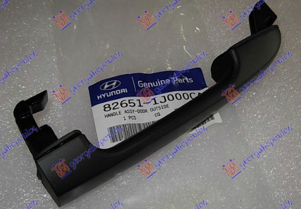 KVAKA PREDNJIH/ZADNJIH VRATA SPOLJASNJA (PREDNJI DEO) CRNA (ORIGINALNI) HYUNDAI i20 I 2008-2012 (IB/GB/PB/PBT)