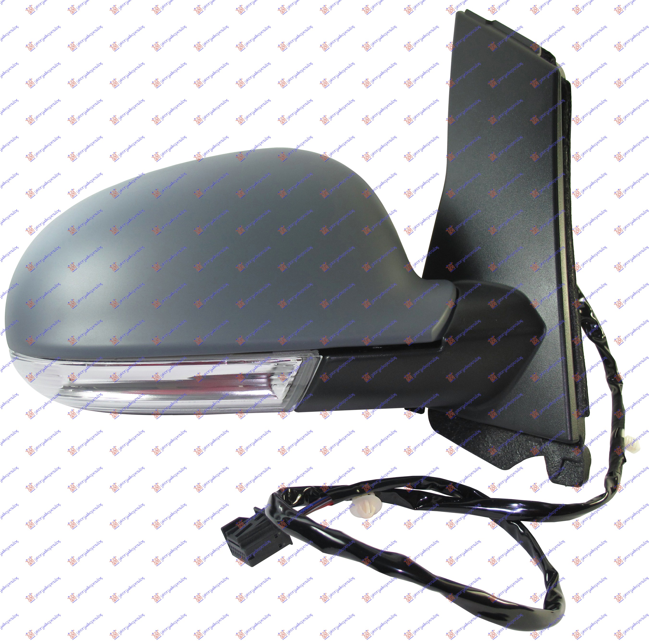 RETROVIZOR ELEKTRICNI SA GREJACEM PM (MIGAVAC) (A KVALITET) (KONVEKSNO STAKLO) VW GOLF PLUS 2004-2009 (5M1/521)