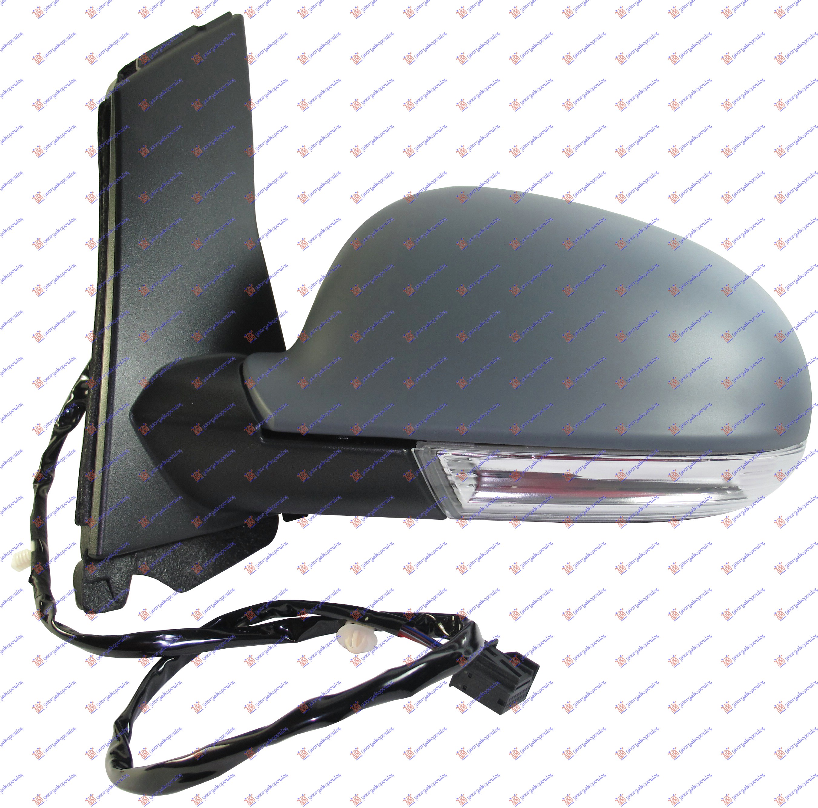 RETROVIZOR ELEKTRICNI SA GREJACEM PM (MIGAVAC) (SVETLO) (ASFERICNO STAKLO) VW GOLF PLUS 2004-2009 (5M1/521)