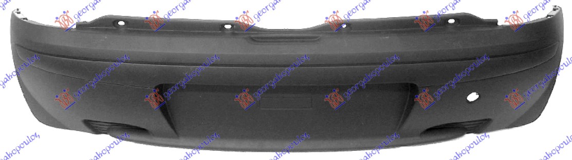 ZADNJI BRANIK CRNI 3 VRATA FIAT PUNTO 1999-2003 (188)