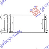 HLADNJAK MOTORA 130 1.8i 16V 1.9 D-JTD (58x30.6) FIAT PUNTO 1999-2003 (188)