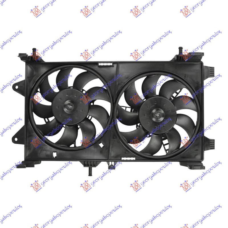 VENTILATOR (DUPLI) KOMPLET (130i/1.9JTD) FIAT PUNTO 1999-2003 (188)