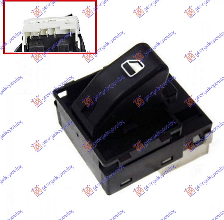 PREKIDAC U PREDNJIM VRATIMA (5 PIN) FIAT PALIO 1999-2004 (178/173/373/374/171)
